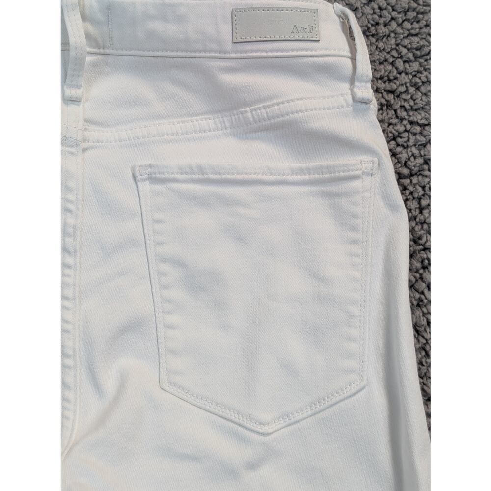 Abercrombie & Fitch Jeans Women's Size 27 White High Rise Super Skinny (0580)